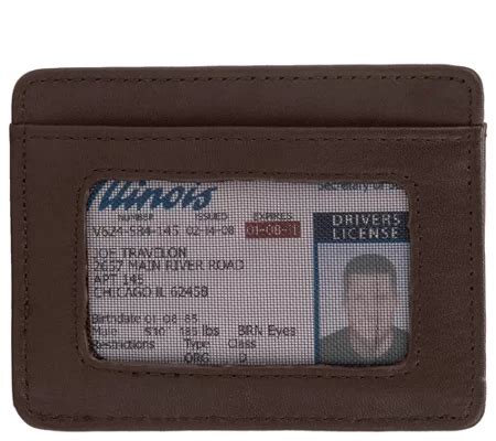 RFID Blocking Leather Cash & Card Sleeve 